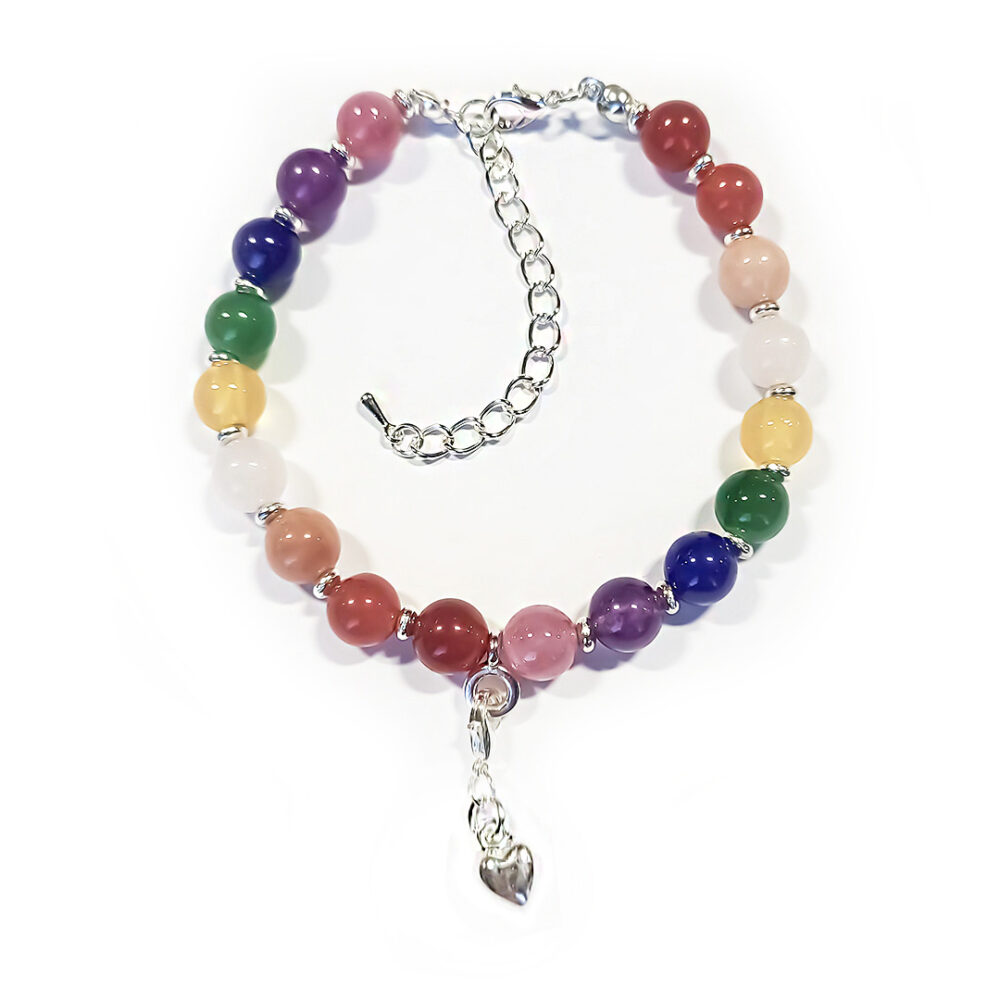 Naturstein-Armband "Rainbow-Collection" 8mm