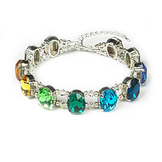 Armband "RegenbogenFantasie" silber