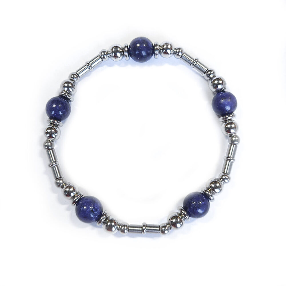Armband Steel&Stone "Lapislazuli" StyleE 19cm