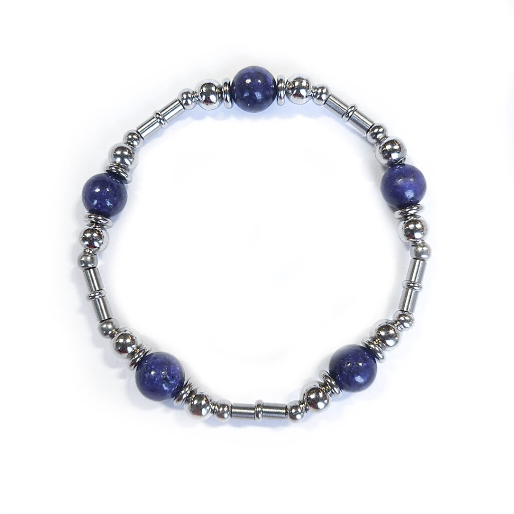 Armband Steel&Stone „Lapislazuli“ StyleE 19cm