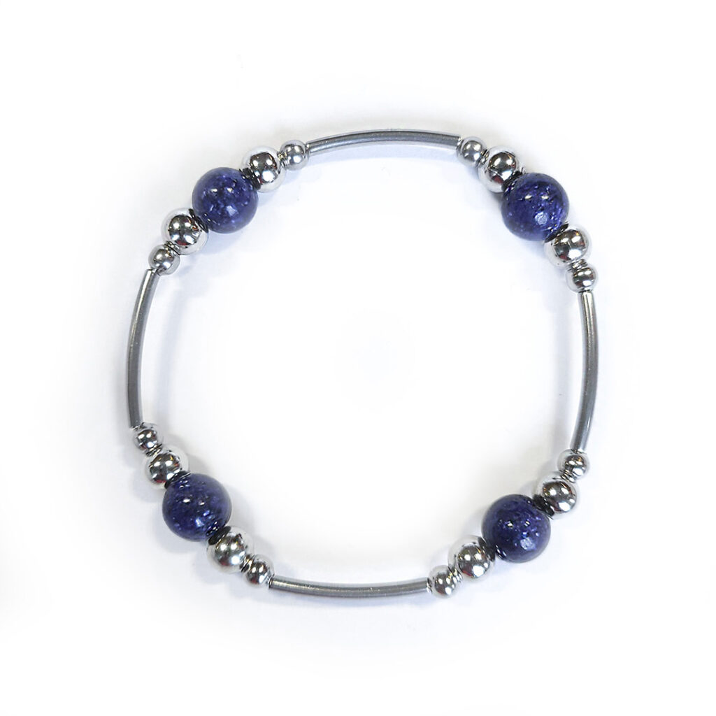 Armband Steel&Stone „Lapislazuli“ StyleB 17cm