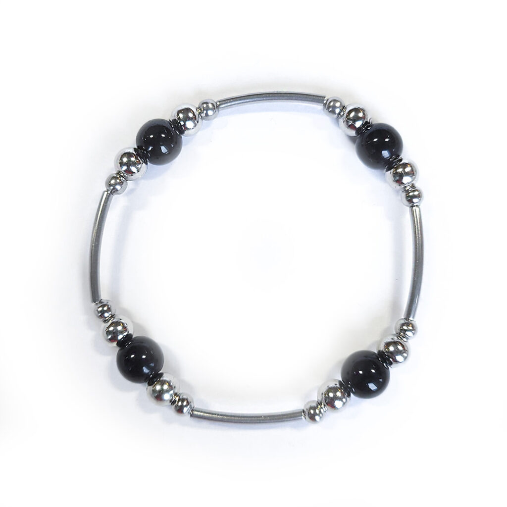 Armband Steel&Stone „Onyx“ StyleB 17cm