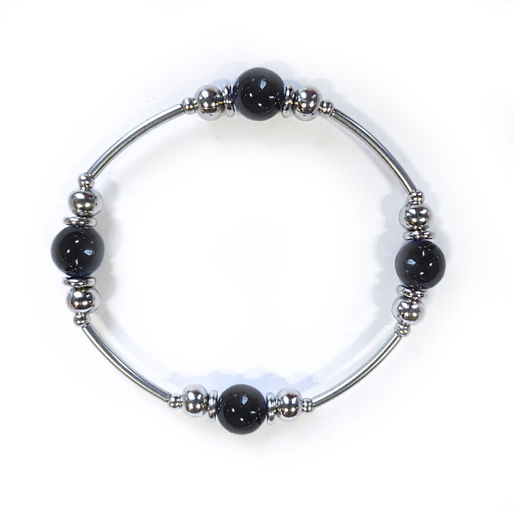 Armband Steel&Stone "Onyx" StyleC 18cm