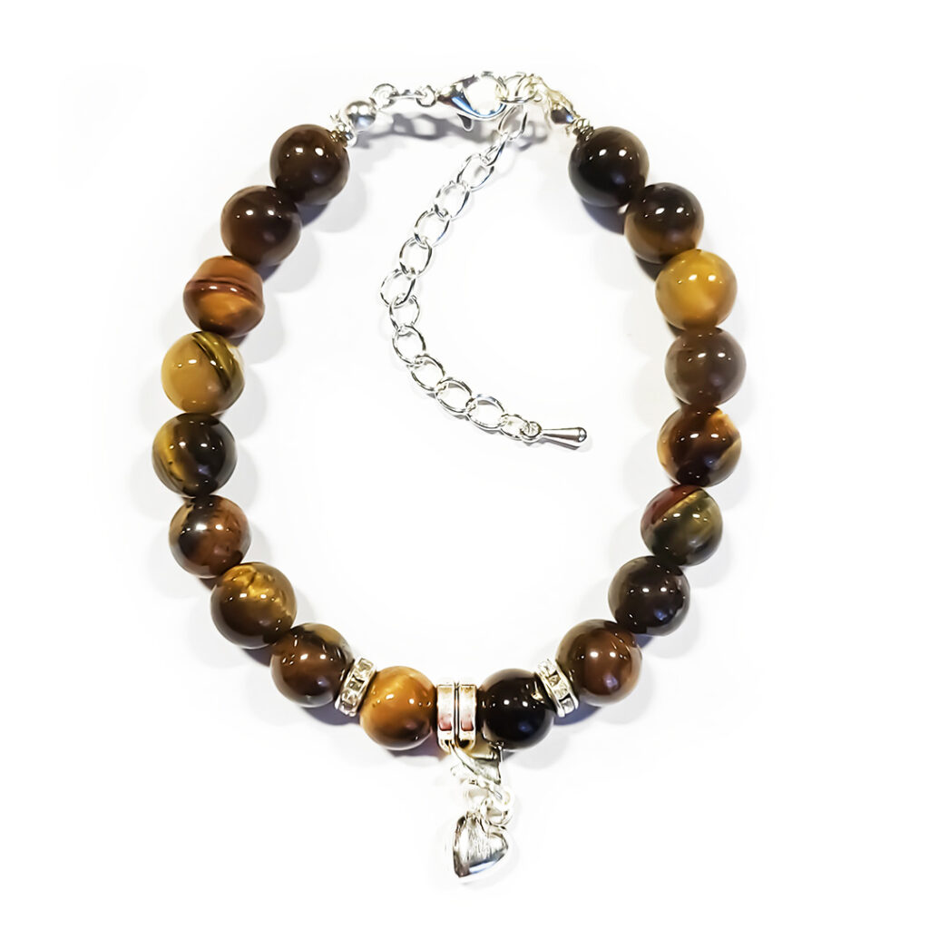 Naturstein-Armband „Tigerauge“ 8mm