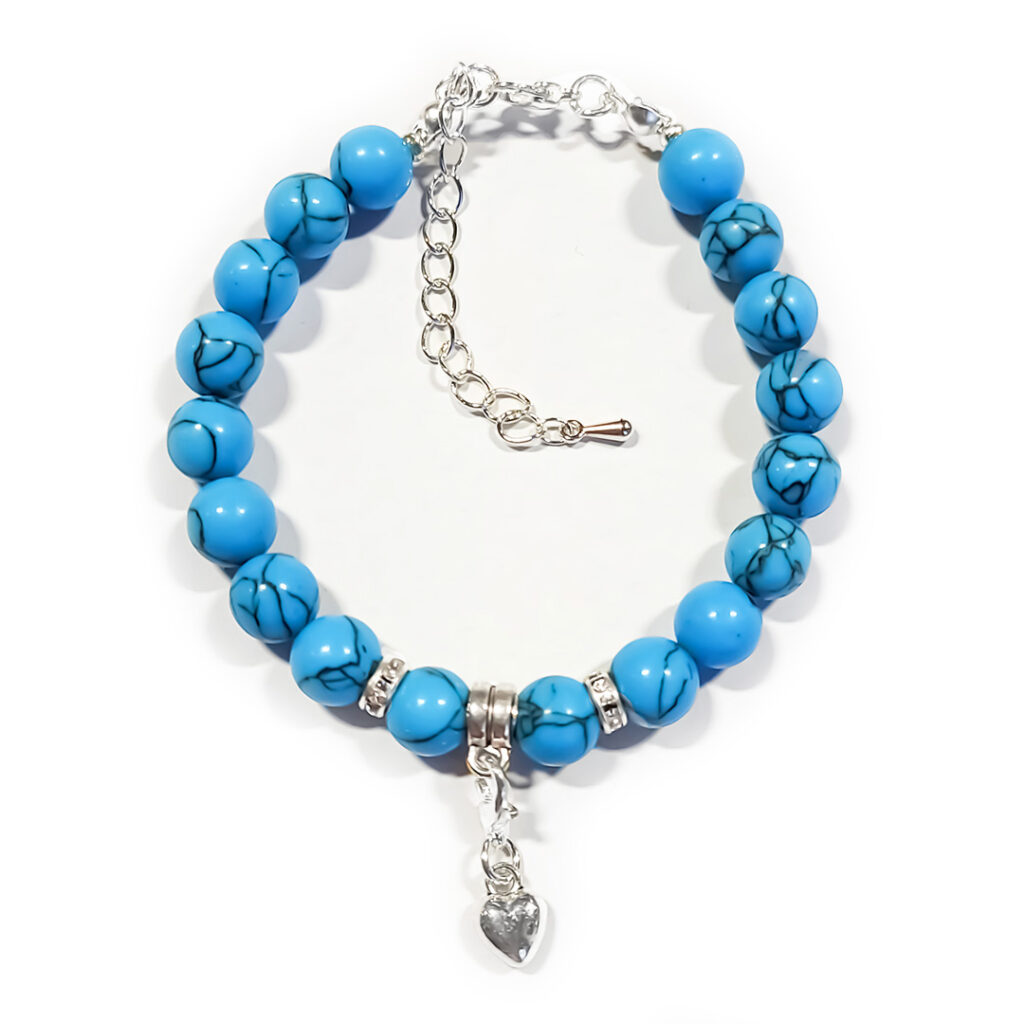 Naturstein-Armband „Türkis“ 8mm