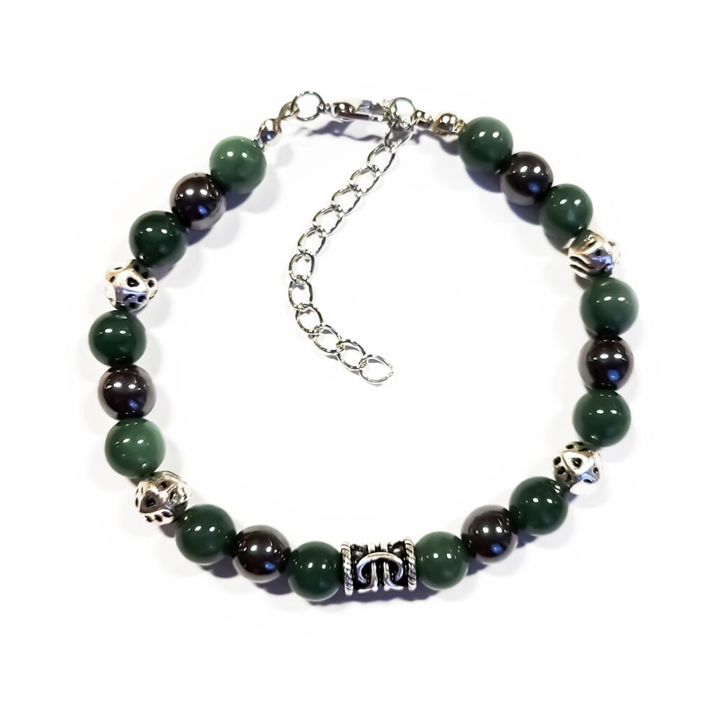 Naturstein-Armband "Grüne Jade" 8mm