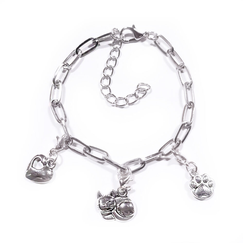 Charm-Armband "Cat Love"