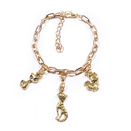 Charm-Armband "Golden Kitty"