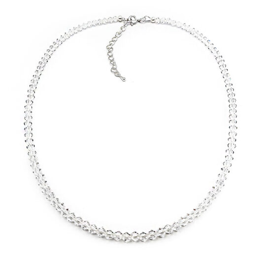 Kristallperlen-Kette "Morgentau" 4mm