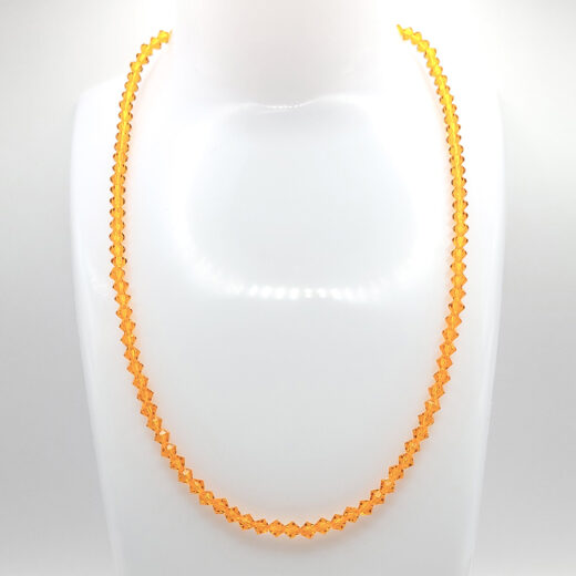 Kristallperlen-Kette "Clear Sunset"