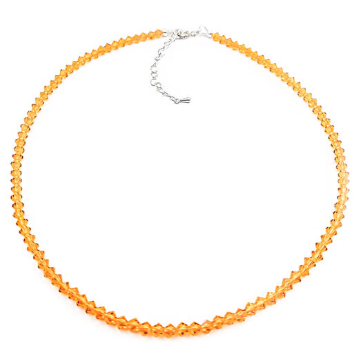 Kristallperlen-Kette "Clear Sunset"