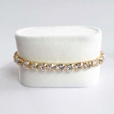 Kristall-Armband „SonnenZauber“ goldfarben