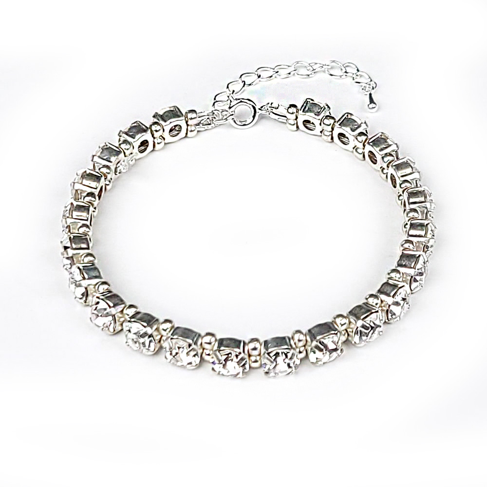 Kristall-Armband "SonnenZauber" silberfarben