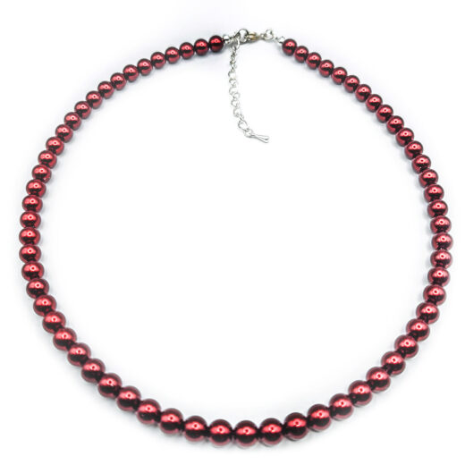Perlen-Kette PearlEffect Bordeaux