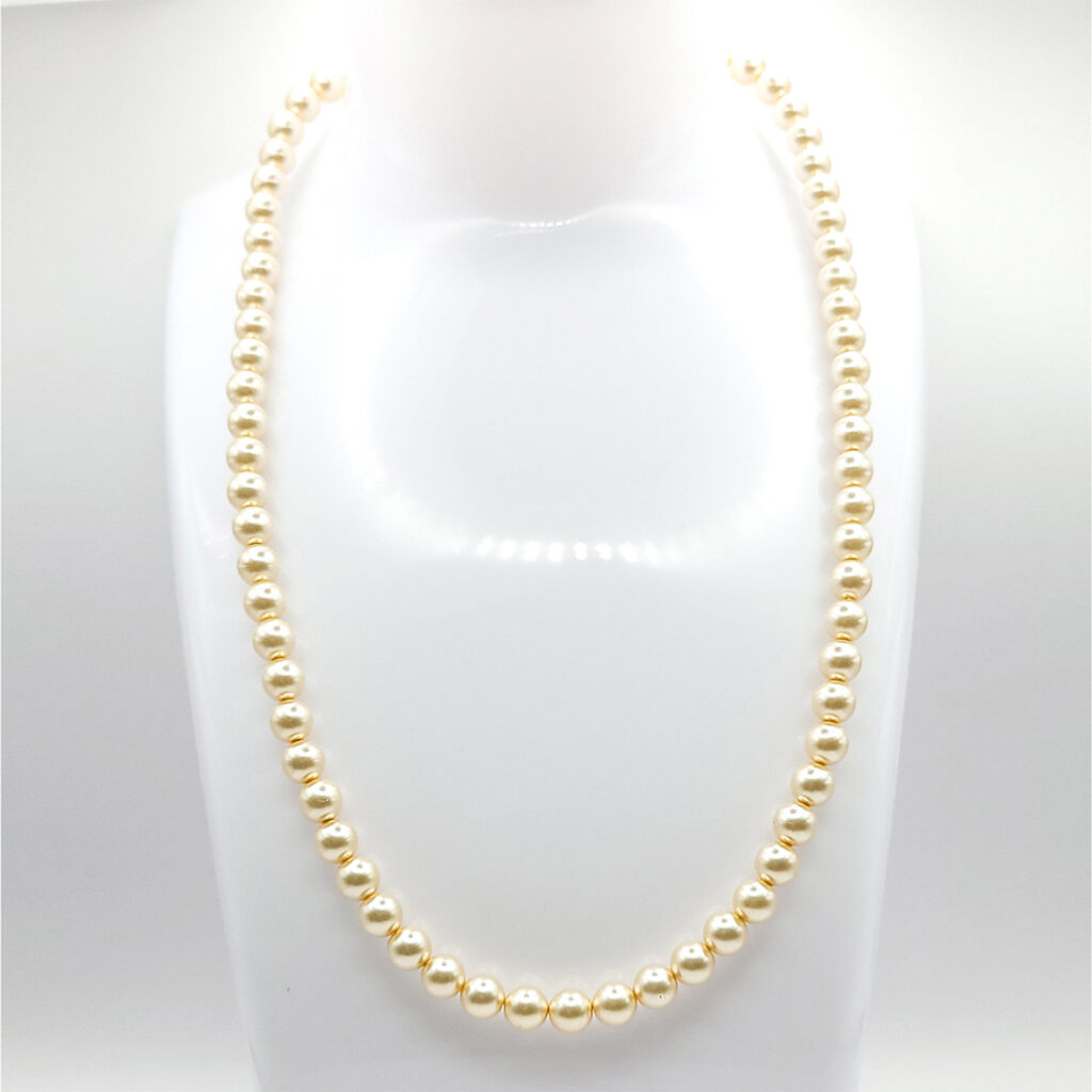 Perlen-Kette Pearl Effect Cream