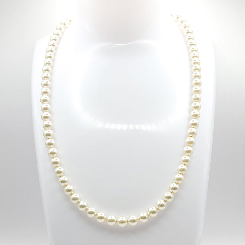 Perlen-Kette Pearl Effect White