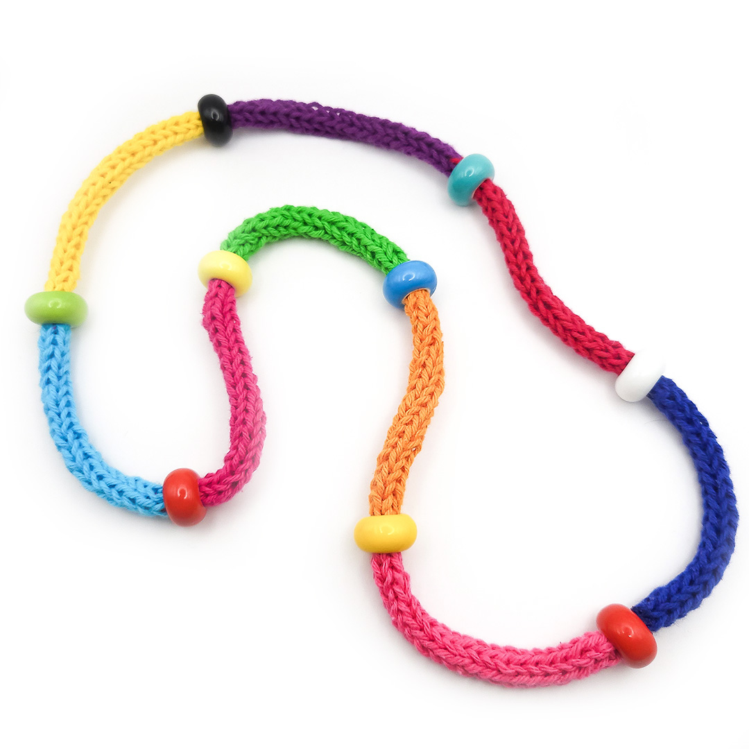 Gestrickte Kette "Multicolor"