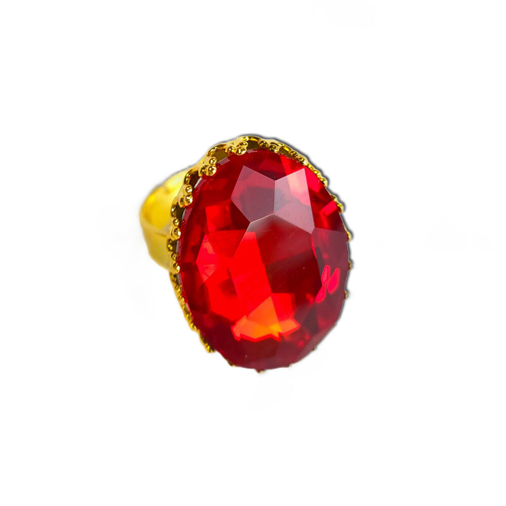 Wunsch-Ring Rubin gold 25x18mm