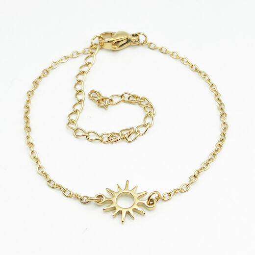 Edelstahl-Armband Golden Sun
