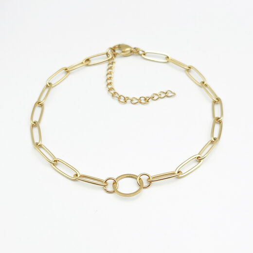 Edelstahl-Armband Golden Ring of Steel