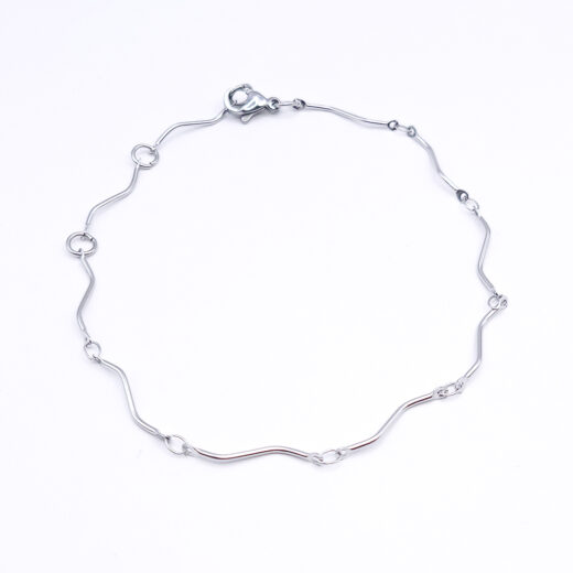 Edelstahl-Armband Curved Steel