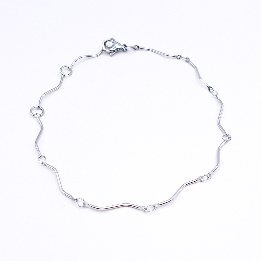 Edelstahl-Armband "Curved Steel"