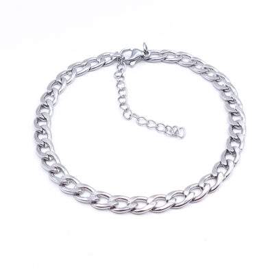 Edelstahl-Armband „Steel Curb“