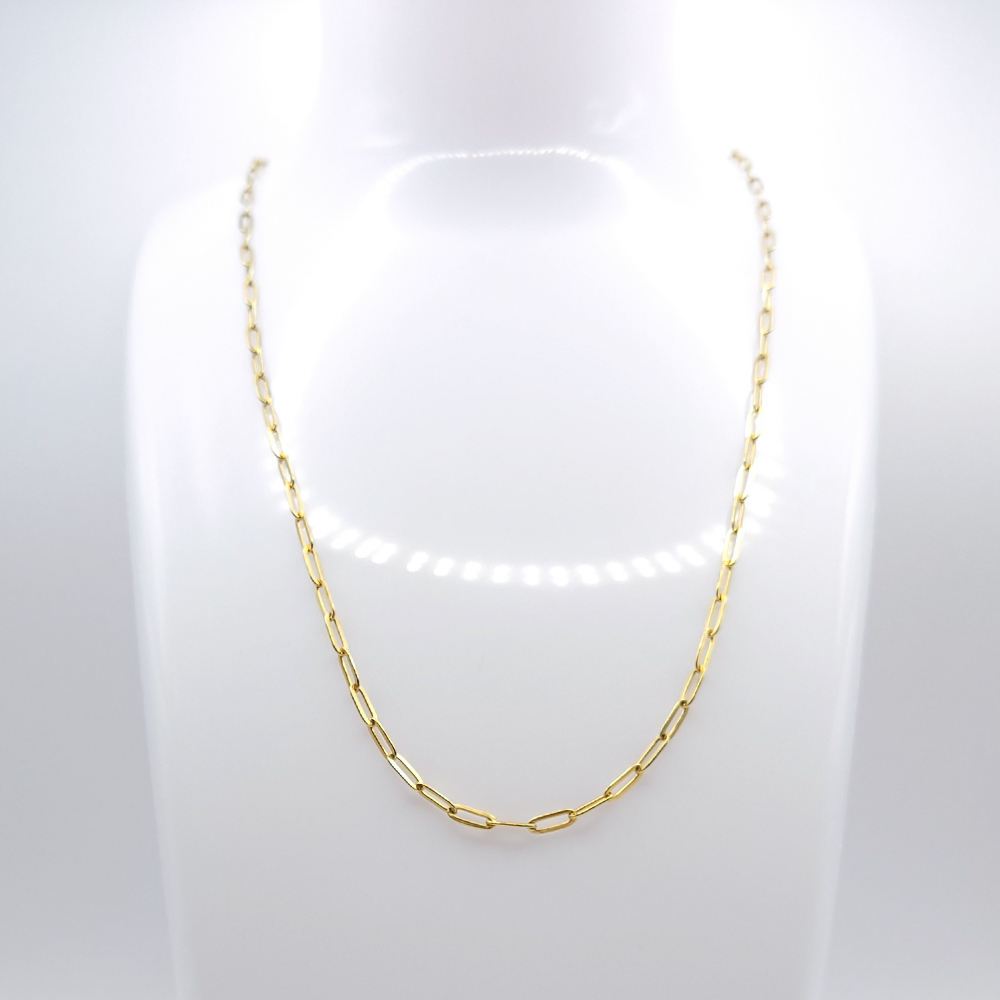 Edelstahl-Kette "Golden Steel Clipper"