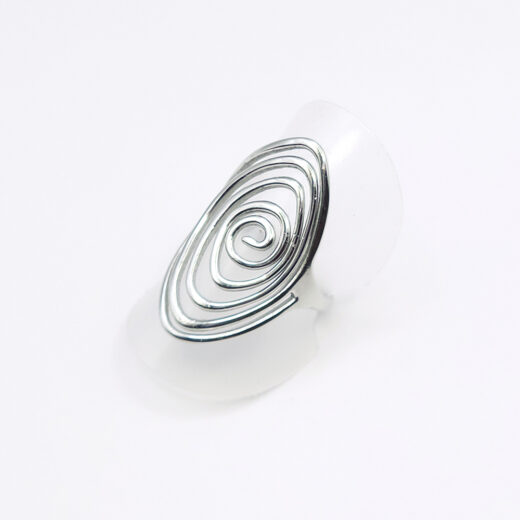 Edelstahl-Ring - Spirale