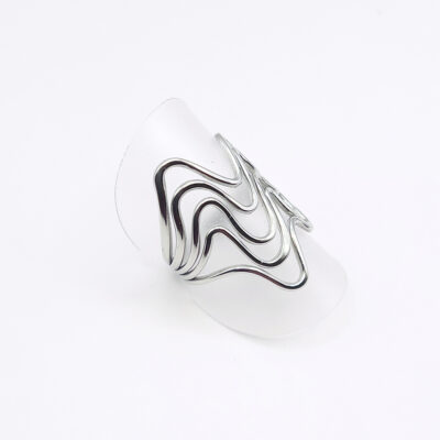 Edelstahl-Ring „Steel Waves“