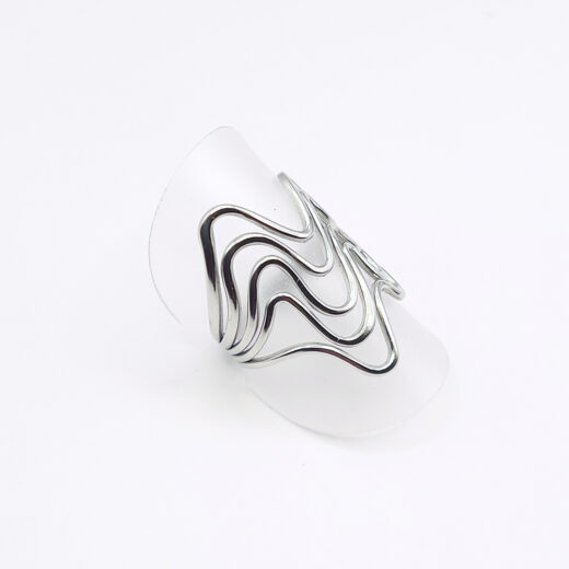 Edelstahl-Ring - Wellen
