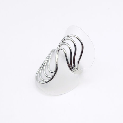 Edelstahl-Ring - Doppelbogen