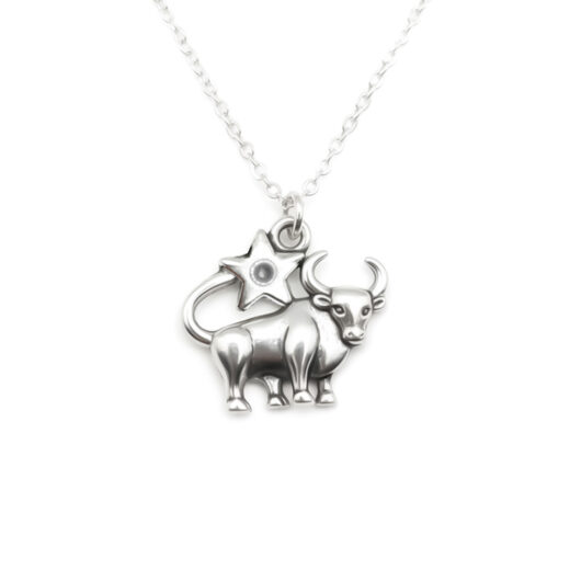Kette mit Sternzeichen-Anhänger Stier