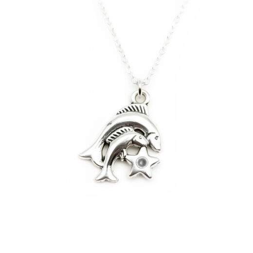 Kette mit Sternzeichen-Anhänger Fische