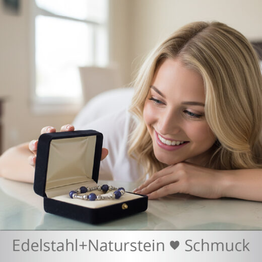 Edelstahl-Naturstein-Schmuck