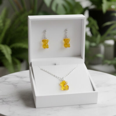 Gummibärchen-Schmuckset „Grapefruit“