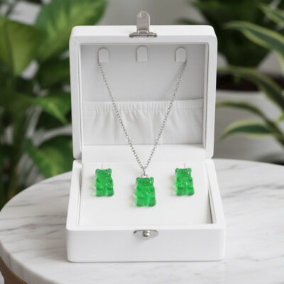 Gummibärchen-Schmuckset „Waldmeister“