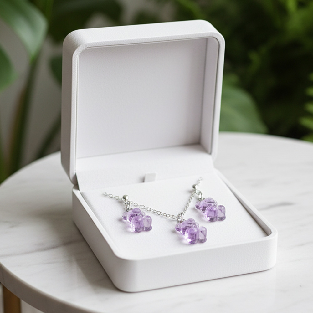 Gummibärchen-Schmuckset "Traube"