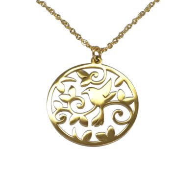 Edelstahl-Kette „Golden Steel Spring“