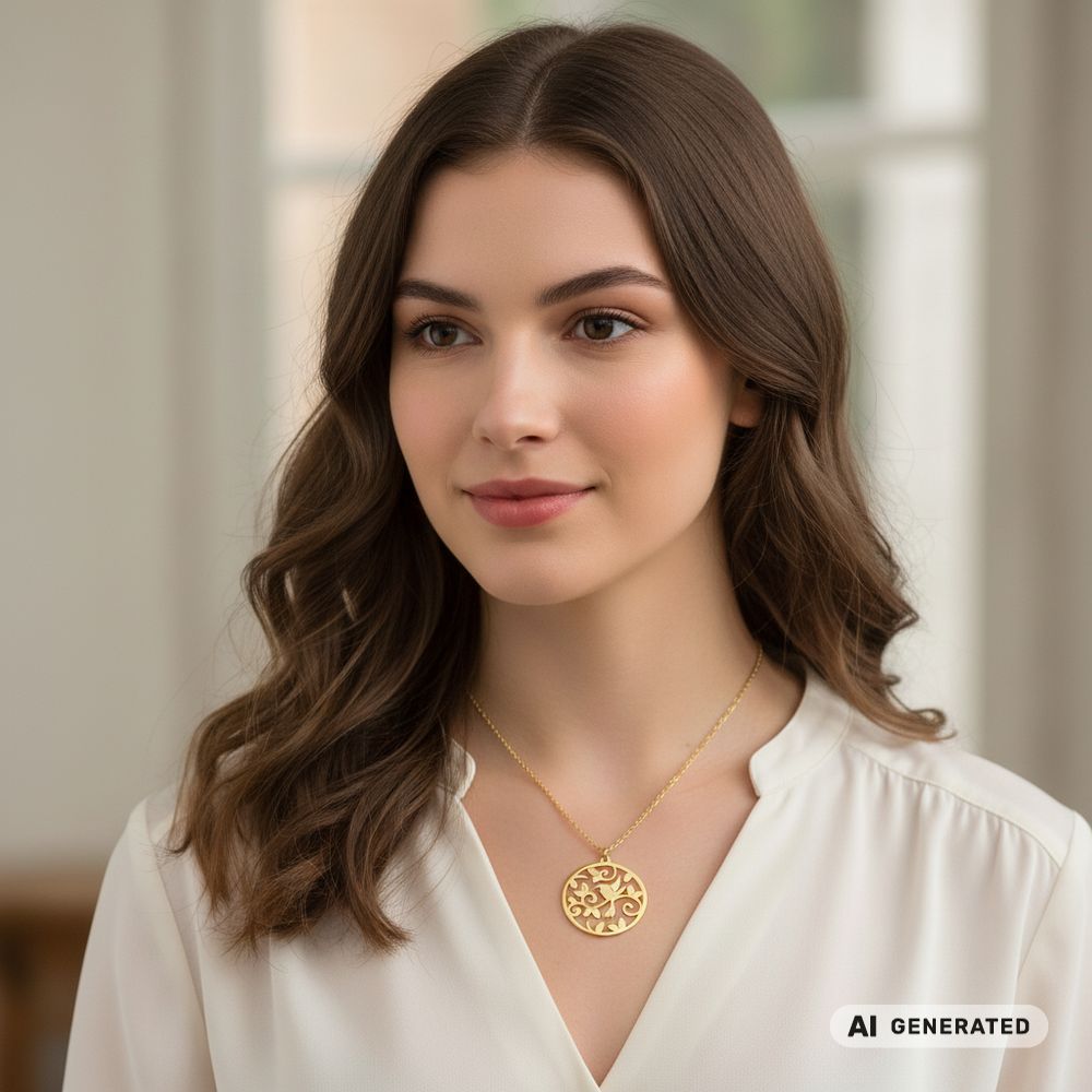 Edelstahl-Kette Golden Steel Spring - KI-generiert