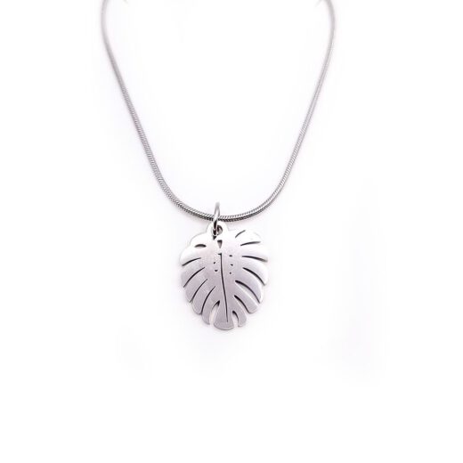 Edelstahl-Kette Steel Leaf