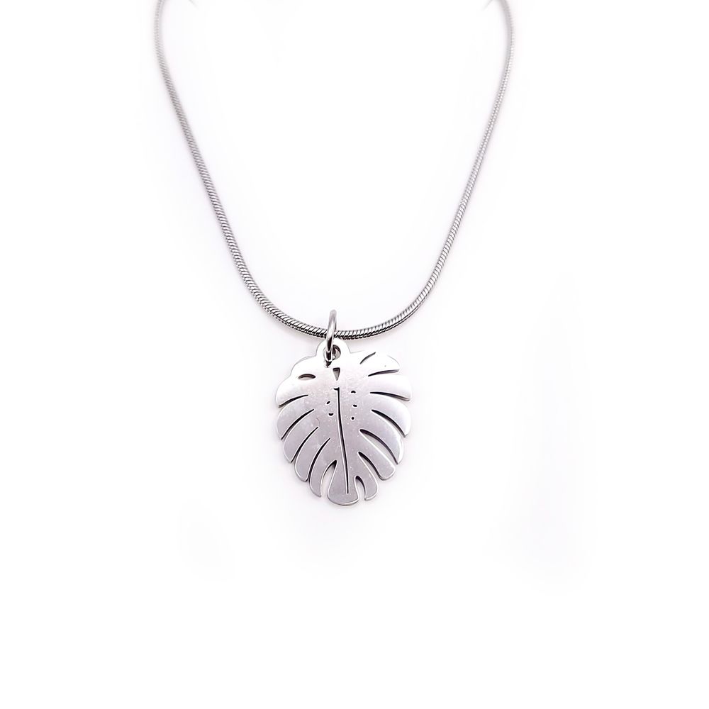 Edelstahl-Kette "Steel Leaf"