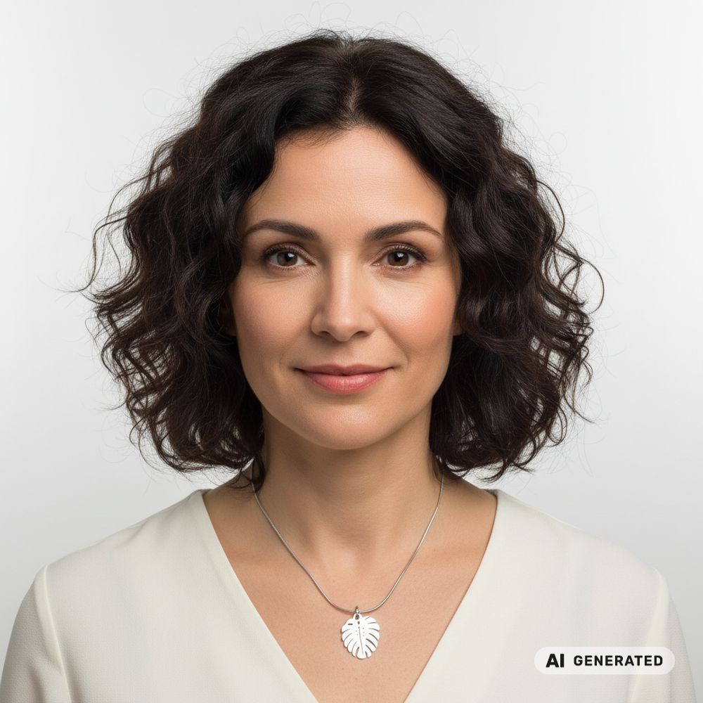 Edelstahl-Kette Steel Leaf - KI-generiert
