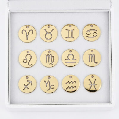 Sternzeichen-Kette „Golden Steel“