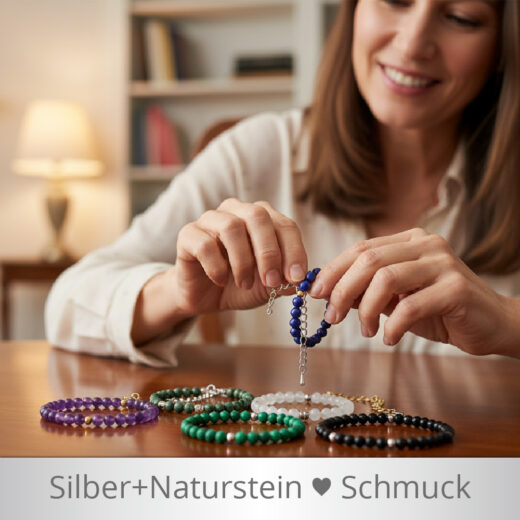 Silber-Naturstein-Schmuck
