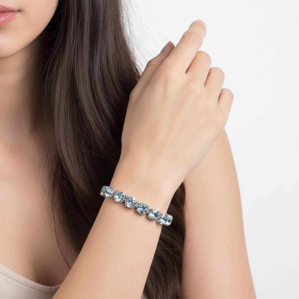 Kristall-Armband Himmelszauber Arcadia silber