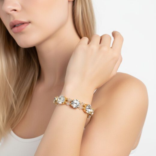 Kristall-Armband Sonnenzauber Aurelia gold
