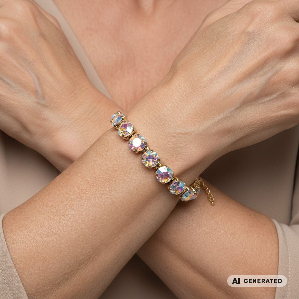 Kristall-Armband Feenzauber Berenike gold - KI-generiert