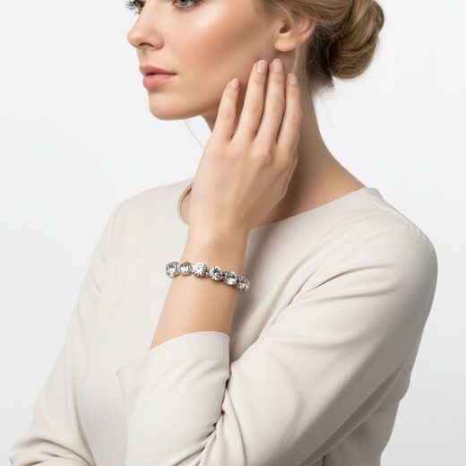 Kristall-Armband Sonnenzauber Helena silber