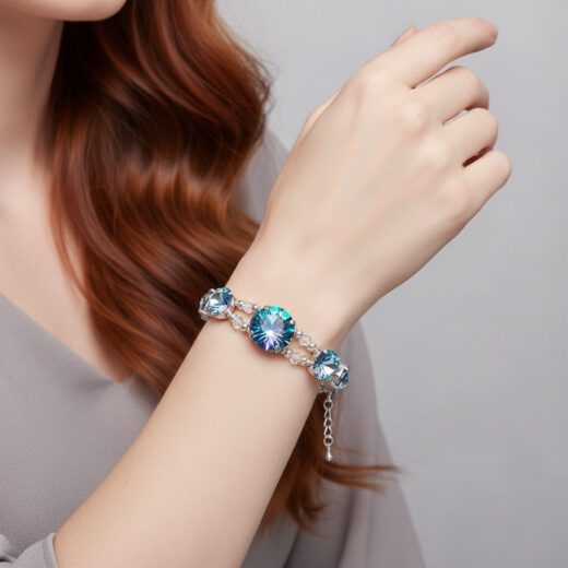Kristall-Armband Himmelszauber Rivoli silber